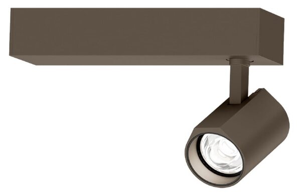 Wever & Ducré Lighting WEVER & DUCRÉ Ceno LED stropni reflektor, bronca, 2.700 K, s jednom žaruljom, prigušiva, Bronca / stari mesing, Dnevni boravak/blagovaonica, Aluminij
