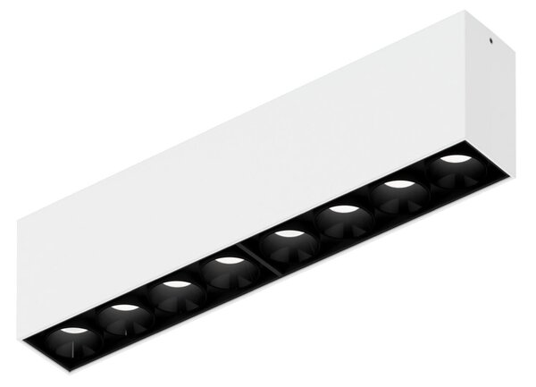 Wever & Ducré Lighting WEVER & DUCRÉ Linoo 8.0 LED stropna svjetiljka, crni i bijeli metal, prigušiva, Crno, Dnevni boravak/blagovaonica, Aluminij, Strop s više plamena