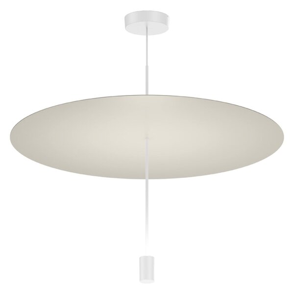 Wever & Ducré Lighting WEVER & DUCRÉ Shedda LED viseća svjetiljka, Ø 70 cm, svilenosivo, 2700K, prigušiva, Sivo, Dnevni boravak/blagovaonica, Aluminij