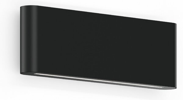 Wever & Ducré Lighting WEVER & DUCRÉ Kiosk 2.0 Black 2.700 K LED vanjska zidna svjetiljka, prigušiva, Crno, Aluminij