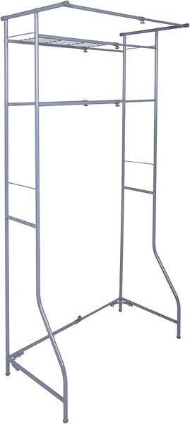 Metalni kupaonski regal iznad perilice FIXANO 170x60-90 cm, siva