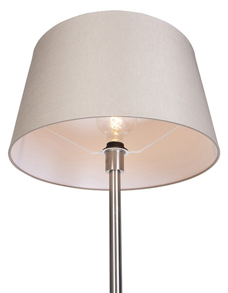 Moderna podna lampa od čelika s taupe sjenilom 45 cm - Simplo