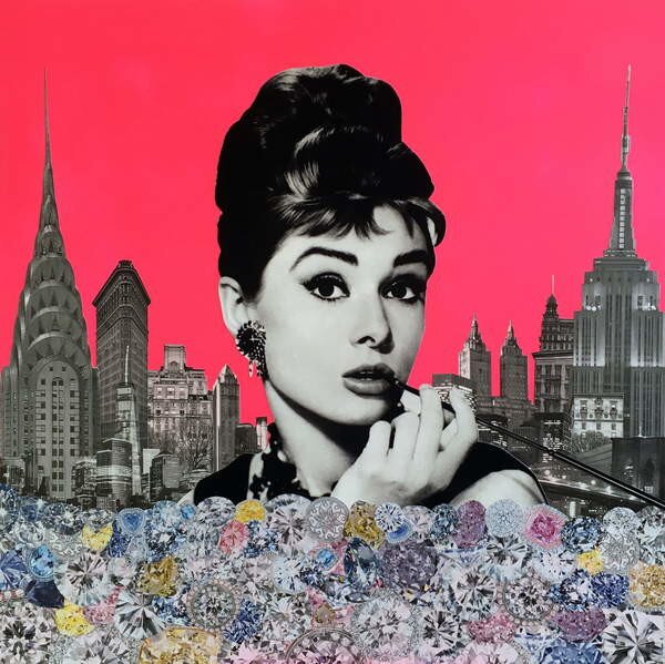 Storno, Anne - Reprodukcija umjetnosti Audrey Hepburn, 2015,, (40 x 40 cm)