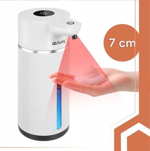 Beskontaktna baterija. dozator sapuna sa senzorom 420ml lcd touch bijeli