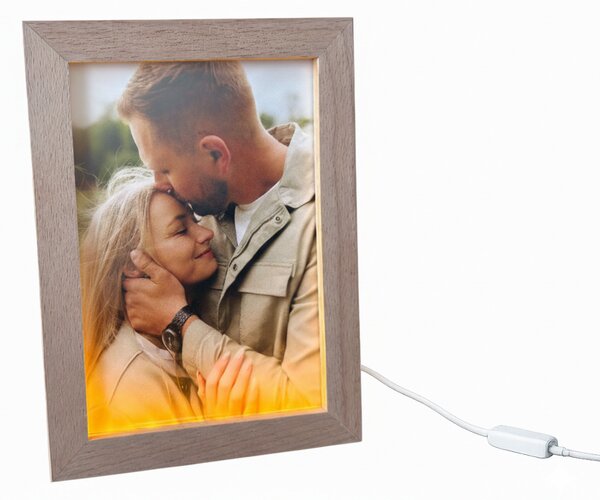 ATMOWOOD LED drveni okvir za fotografije s vašom vlastitom fotografijom