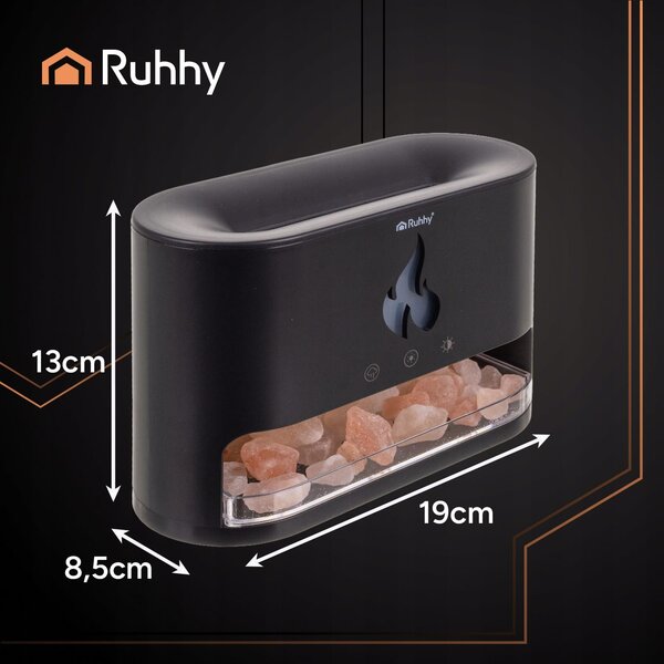 10w difuzor dekorativni led rgb kamin 250ml ovlaživač zraka usb