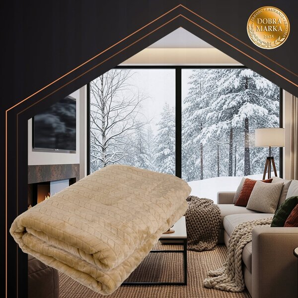 85w električna periva grijaća deka 180x130cm bež