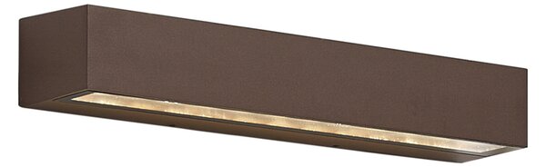 Industrijska vanjska zidna svjetiljka hrđavo smeđa 38 cm uklj. LED IP65 - Hannah