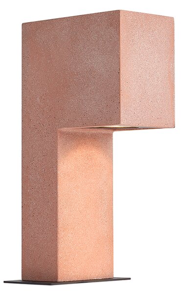 Moderna vanjska svjetiljka stupić terakota 35 cm IP44 - Pompei