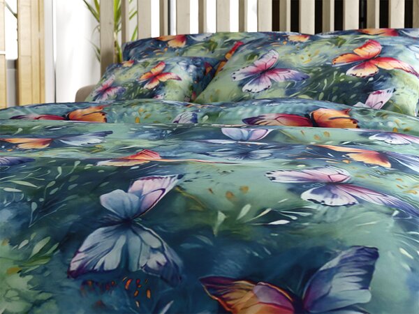 Posteljina od mikrovlakana COLORFUL BUTTERFLY, šarene Dimenzije posteljine: 70 x 90 cm | 140 x 220 cm