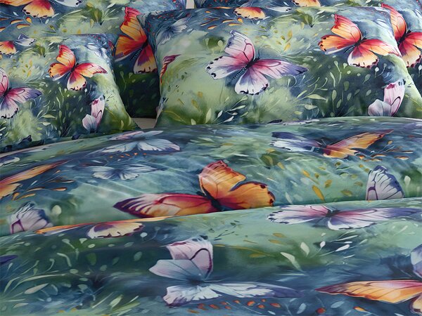 Posteljina od mikrovlakana COLORFUL BUTTERFLY, šarene Dimenzije posteljine: 70 x 90 cm | 140 x 220 cm