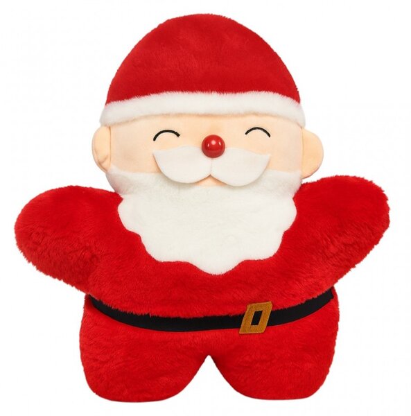 Baršunasta ukrasna jastučnica SANTA CLAUS, crvena