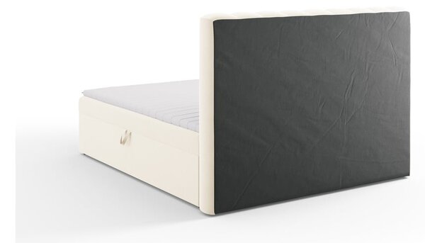 Bež boxspring krevet s prostorom za pohranu 180x200 cm Gina – Milo Casa