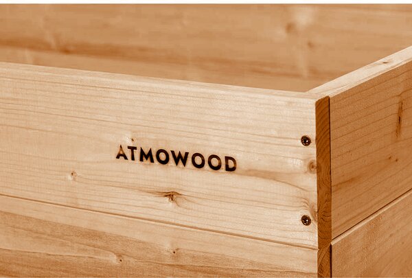 ATMOWOOD Povišena gredica od ariša 120 x 120 x 20 cm