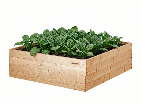ATMOWOOD Povišena gredica od ariša 120 x 120 x 40 cm