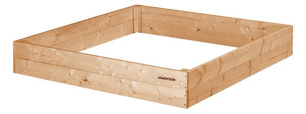 ATMOWOOD Povišena gredica od ariša 120 x 120 x 20 cm
