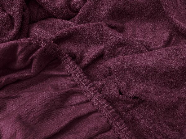 Frotirna plahta EXCLUSIVE bordo 160x200 cm