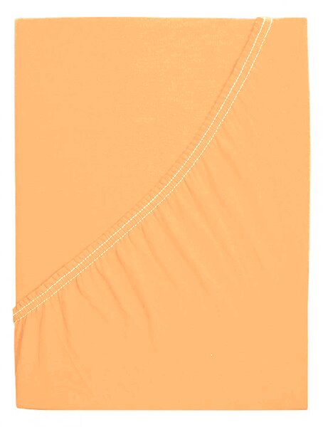 Jersey plahta ALVORA 90x200 cm lososova