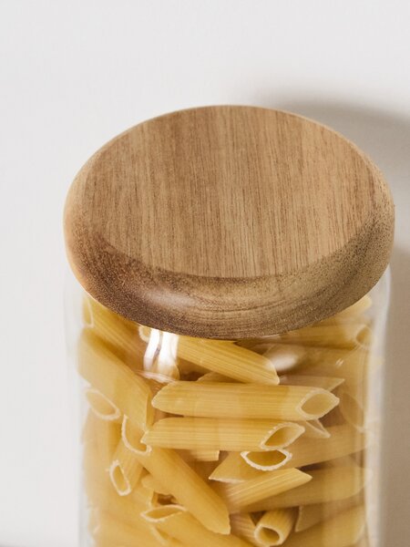 Sinsay - Staklena posuda s bambusovim poklopcem
