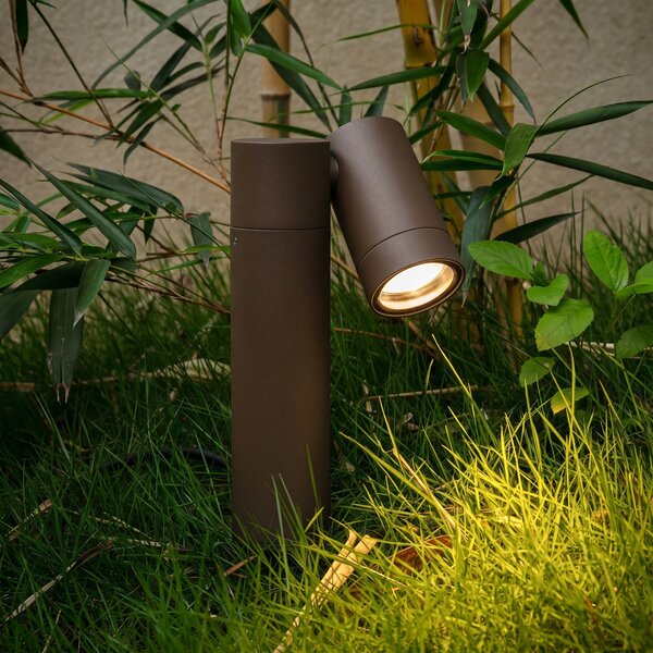 PRIOS Prios Tulimar reflektor na tlo s jednom žaruljom, hrđave boje, IP65, prigušiva, Smeđa / hrđa, Metal