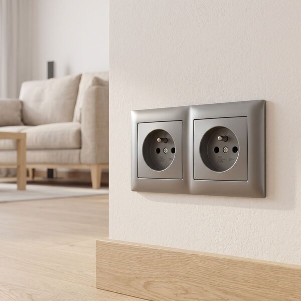 Dvostruki okvir za utičnice OSTE JNH014-2F Grey