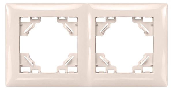 Dvostruki okvir za utičnice OSTE JNH014-2F Beige