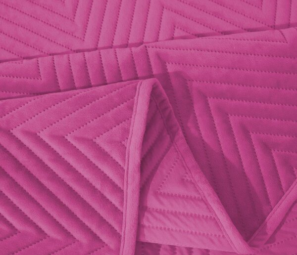 Ljubičasti baršunasti prekrivač za krevet ARROW VELVET Dimenzije: 170 x 210 cm