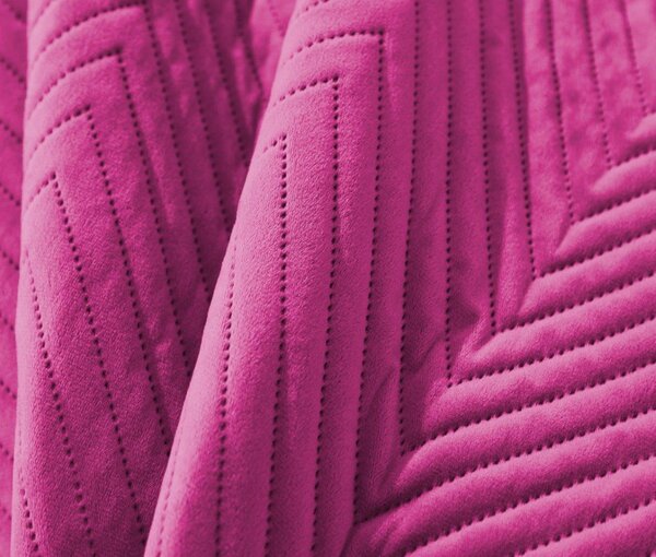 Ljubičasti baršunasti prekrivač za krevet ARROW VELVET Dimenzije: 170 x 210 cm