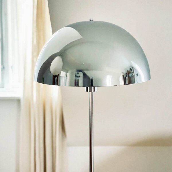 Dyberg Larsen Stockholm podna lampa, visina 143 cm, metal/mramor, Metalik, Dnevni boravak/blagovaonica, Metal
