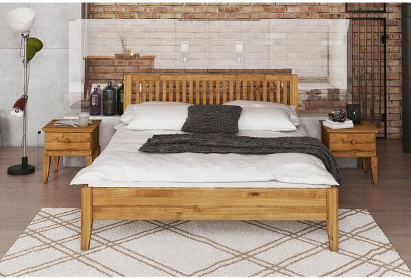 Bračni krevet od hrastovog drveta 160x200 cm Odys - The Beds
