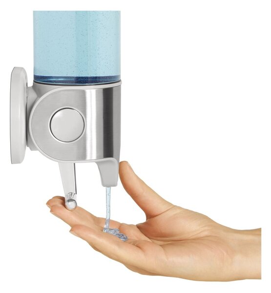 Zidni dozator sapuna od nehrđajućeg čelika srebrne boje 440 ml - simplehuman