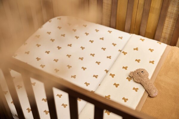 Jollein dekica Cradle Mini Teddy Bear 75x100 cm - Little Waffle/Fluffy