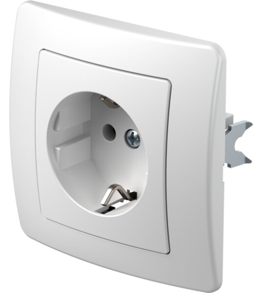 SCHUKO UTIČNICA 2P+E 16A 250V~ PW EKONOMIK VE10PW-U