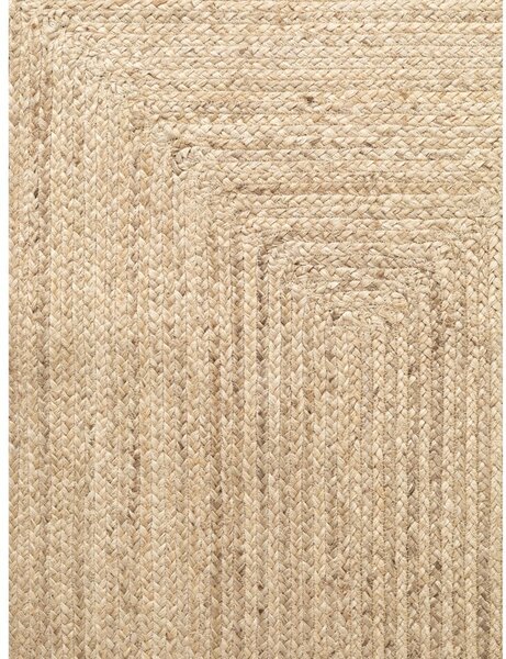 Obostrana/ručno rađena jutena staza u svijetloj prirodnoj boji 80x200 cm Juno – Hanse Home