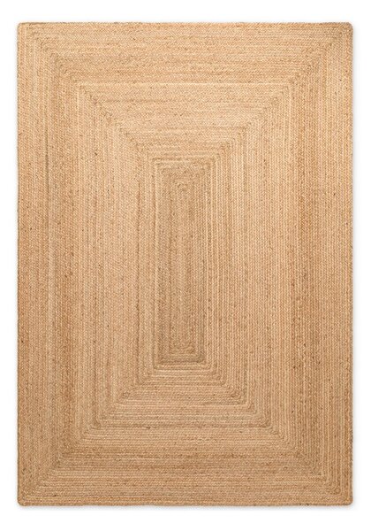 Obostrani/ručno rađen juten tepih u prirodnoj boji 80x150 cm Juno – Hanse Home