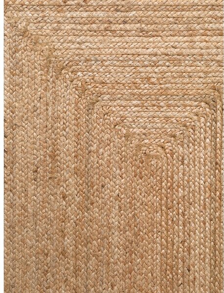 Obostrana/ručno rađena jutena staza u prirodnoj boji 80x200 cm Juno – Hanse Home