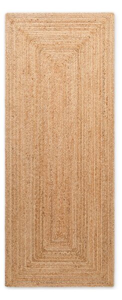 Obostrana/ručno rađena jutena staza u prirodnoj boji 80x200 cm Juno – Hanse Home