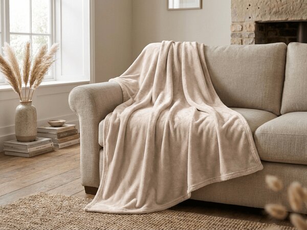 Mikro plišana deka SOFT, bež Dimenzije: 160 x 200 cm