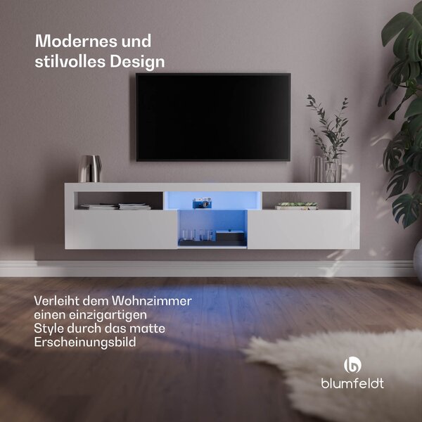 Blumfeldt Elgin, TV ormarić, 150 x 30 x 40 cm, LED