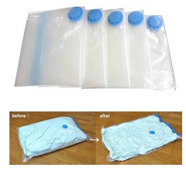 (7-djelni JUMBO paket) Vreće za vakumiranje odjeće i gratis pumpa