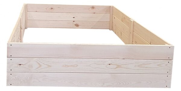 Visoka drvena gredica 200 x 100 x 27 cm