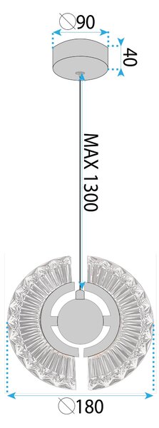 LED svijetiljka LHJ108-2CP GOLD