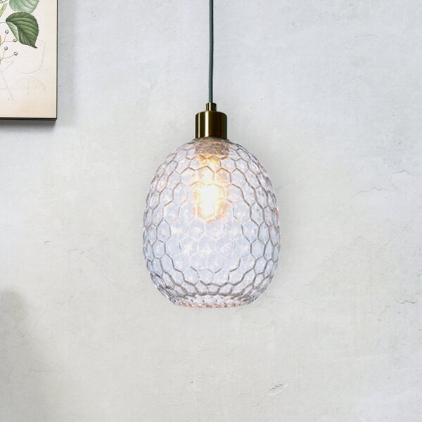 It's about RoMi IT'S ABOUT ROMI viseća lampa Venecija, ovalna, prozirna, staklo, E27, prigušiva, Providna, Dnevni boravak/blagovaonica, Staklo