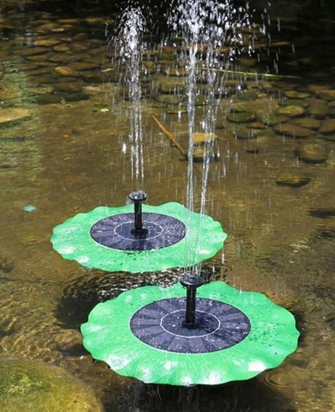 Solarni plutajući vrtni fontana na limu - pumpa za ribnjak