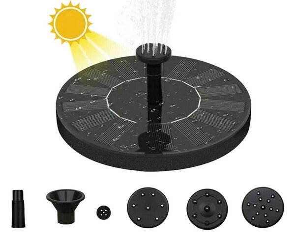 Solarna plutajuća vrtna fontana - pumpa za ribnjak