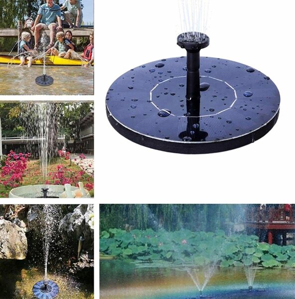 Solarna plutajuća vrtna fontana - pumpa za ribnjak