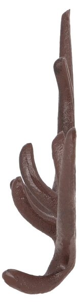 Smeđa metalna zidna vješalica Antlers – Esschert Design