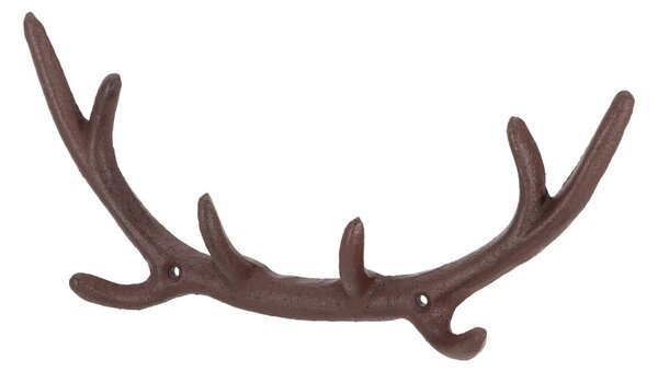 Smeđa metalna zidna vješalica Antlers – Esschert Design