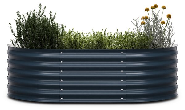 Blumfeldt High Grow Extended, povišeni krevet, 150x43x60 cm, izrađen od valovitog čeličnog lima, jednostavan za sastavljanje, otporan na hrđu i mraz