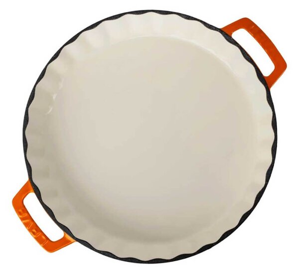 Lava kalup za pitu od lijevanog željeza, promjera 30 cm